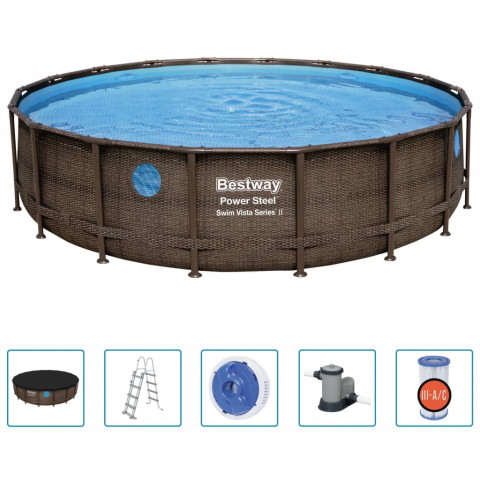 Ensemble de piscine power steel 549x122 cm