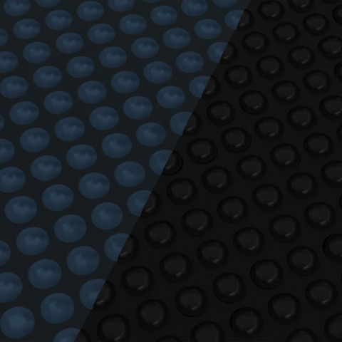 Film solaire de piscine flottant pe 300x200 cm noir et bleu