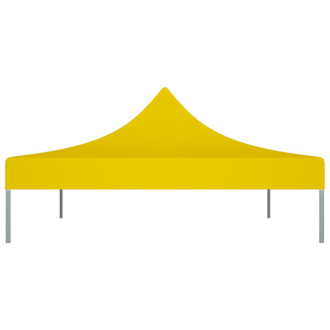 Toit de tente de réception 4x3 m jaune 270 g/m²
