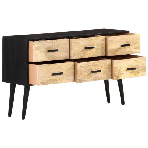 Buffet 110x33x64 cm bois de manguier massif