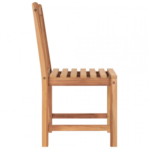 Chaises de jardin 2 pcs bois de teck solide