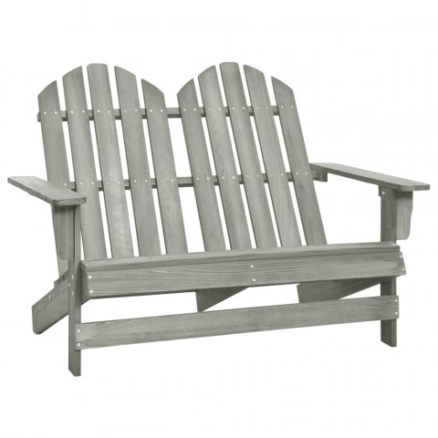 Chaise de jardin adirondack 2 places bois de sapin - Couleur au choix