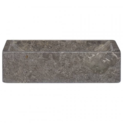 Lavabo gris 45x30x12 cm marbre