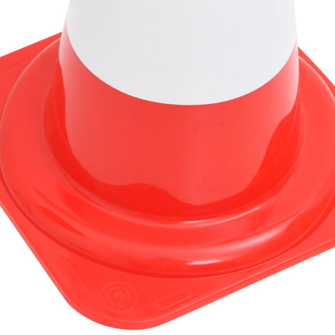 Cônes de signalisation réfléchissants 4 pcs rouge et blanc 50cm