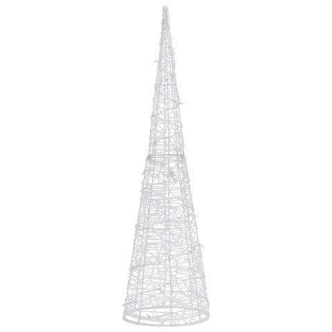  Cône lumineux décoratif pyramide LED Acrylique Blanc froid 90cm