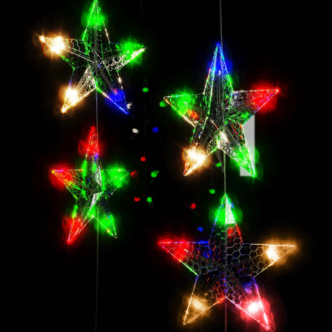  Guirlande lumineuse à étoiles LED 500 LED Coloré 8 fonctions