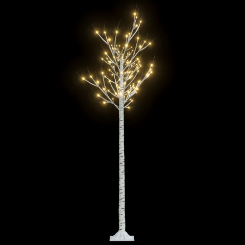 Sapin de noël 180 led blanc chaud saule 1,8 m int/ext