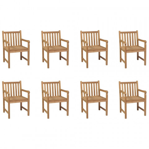 Chaises d'extérieur bois de teck solide - Nombre de place au choix