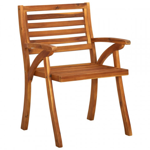 Chaises de jardin bois de teck solide - Nombre de places au choix