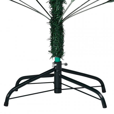  Arbre de Noël artificiel avec LED et boules Vert 150 cm PVC