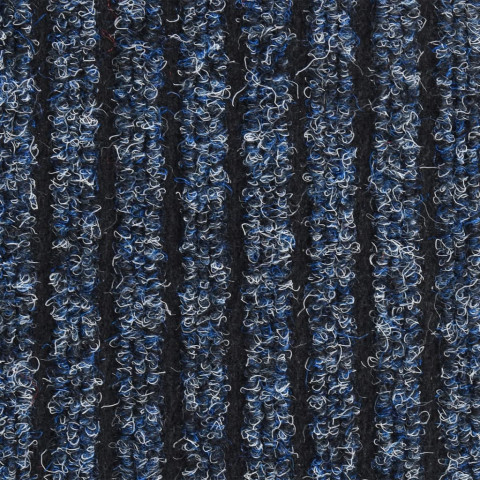 Paillasson rayé bleu 60x80 cm
