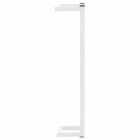 Porte-serviette blanc 12,5x12,5x60 cm acier