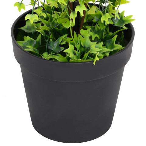 Plante de buis artificiel avec pot vert 100 cm