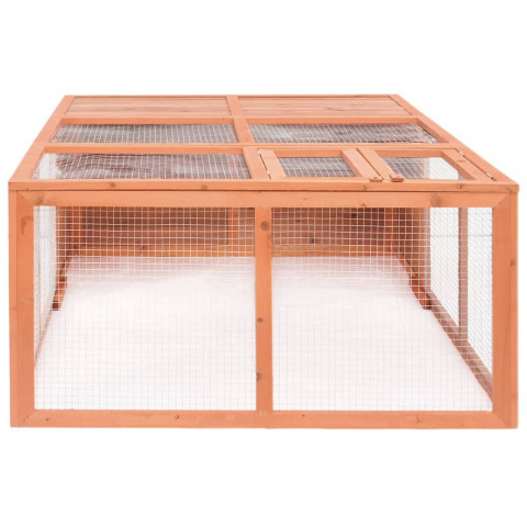 Cage pour animaux de jardin 150 x 100 x 50 cm bois de sapin massif