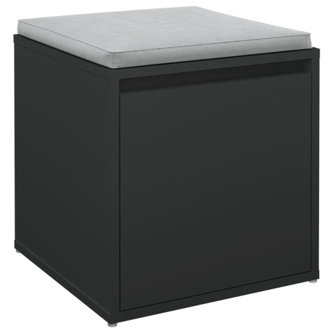 Tiroir boîte noir 40,5x40x40 cm bois d'ingénierie
