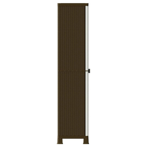 Armoire en plastique 68x39x171,5 cm design de rotin