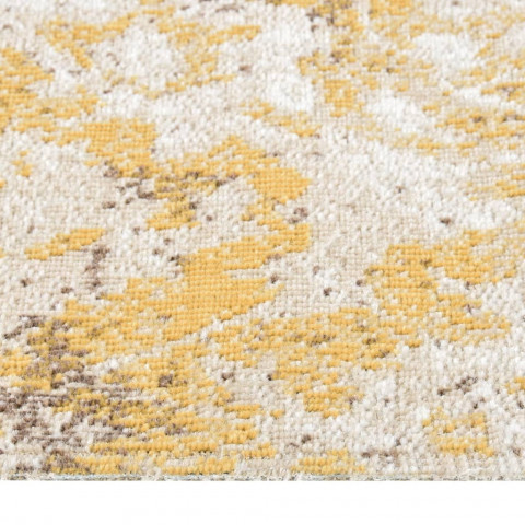 Tapis à tissage plat d'extérieur 100x200 cm jaune