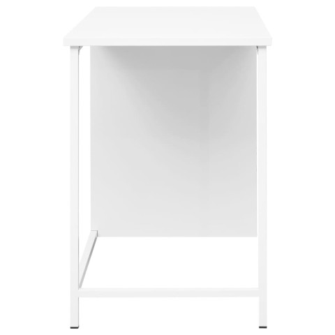 Bureau industriel avec tiroirs blanc 105x52x75 cm acier