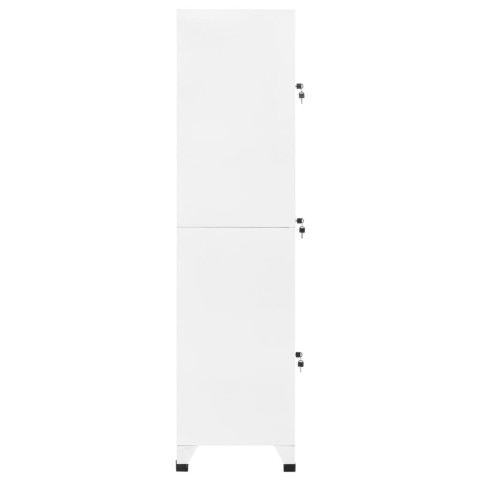 Armoire à casiers blanc 38x45x180 cm acier