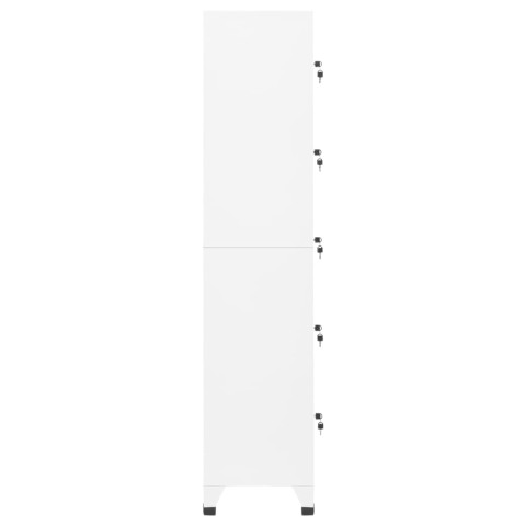 Armoire à casiers blanc 38x40x180 cm acier