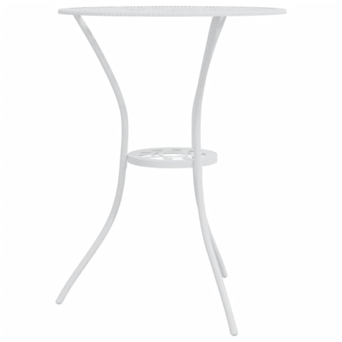 Ensemble de bistro 3 pcs aluminium coulé blanc