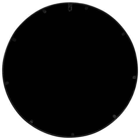 Miroir de jardin noir 60x2,5 cm fer rond utilisation extérieure