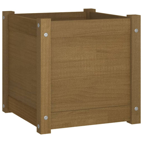 Jardinières d'extérieur 2 pcs 40x40x40 cm bois de pin massif - Couleur au choix