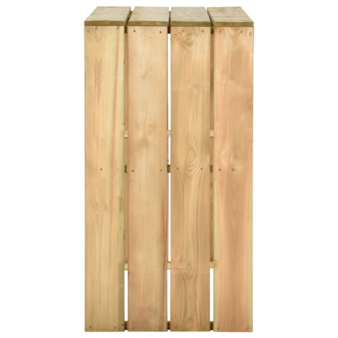Table de bar 100x60x110 cm bois de pin imprégné