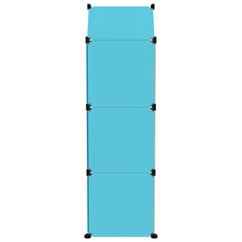 Armoire de rangement pour enfants avec 8 cubes bleu pp