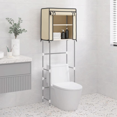 Support de rangement 2 niveaux sur toilette 56x30x170 cm - Couleur au choix