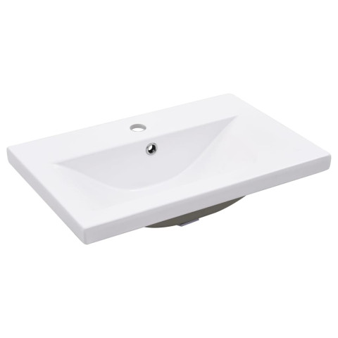 Cadre de lavabo de salle de bain vasque à encastrer 59 x 38 x 31 cm blanc fer helloshop26 02_0006770