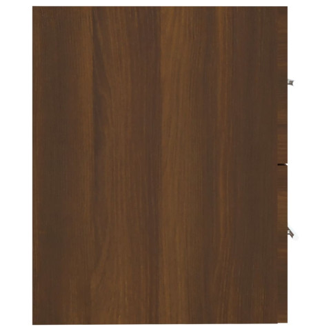 Armoire de lavabo chêne marron 60x38,5x48 cm bois d'ingénierie