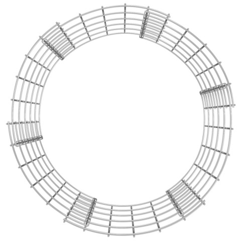 Poteau à gabion circulaire acier galvanisé ø50x50 cm
