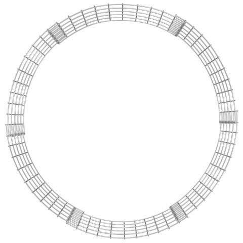 Poteau à gabion circulaire acier galvanisé ø100x50 cm