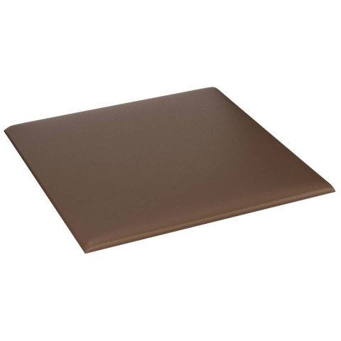 Panneaux muraux 12 pcs marron 30x30 cm similicuir 1,08 m²