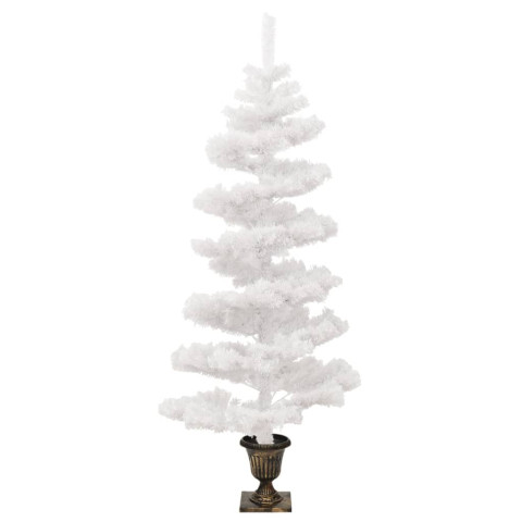 Arbre de noël hélicoïdal avec pot et led - 120 cm pvc - Couleur au choix