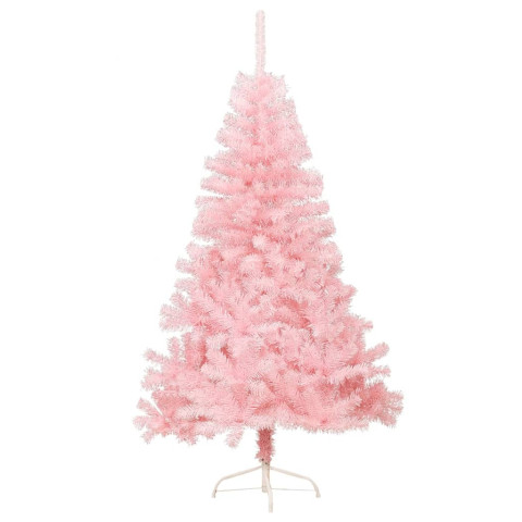 Demi sapin de noël artificiel avec support - pvc - Couleur et longueur au choix