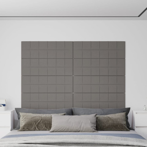 Panneaux muraux 12 pcs 90x30 cm tissu 3,24 m² - Couleur au choix
