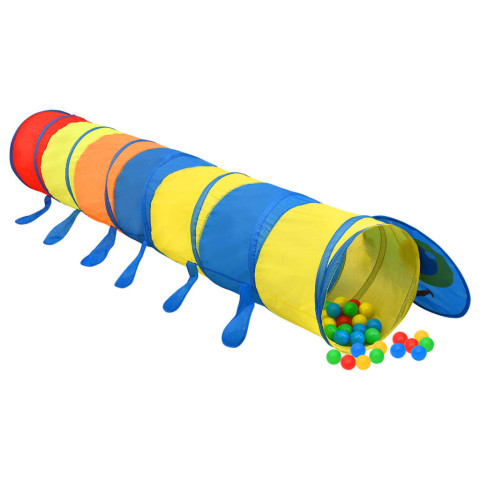 Tunnel de jeu pour enfants multicolore 245 cm polyester