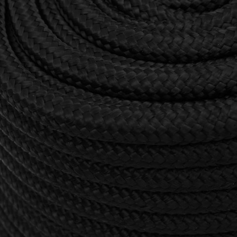 Corde de travail noir 18 mm 50 m polyester