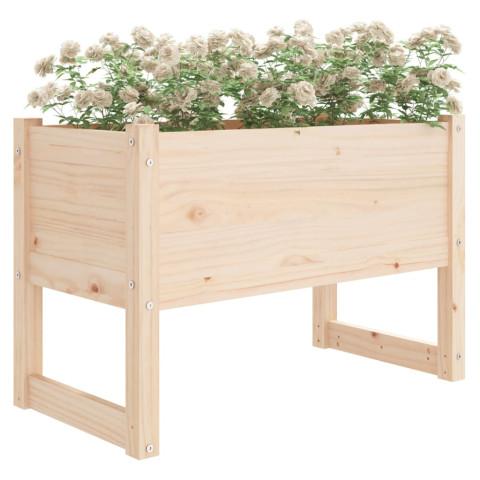 Jardinière 78x40x52 cm bois massif de pin - Couleur au choix