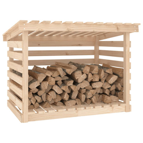 Support pour bois de chauffage bois de pin - Dimensions et couleur au choix