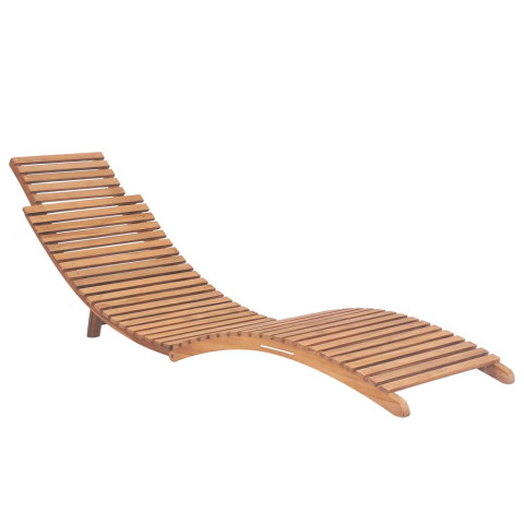 Lot de 2 transats chaise longue bain de soleil lit de jardin terrasse meuble d'extérieur avec coussins bois massif de teck helloshop26 02_0012069