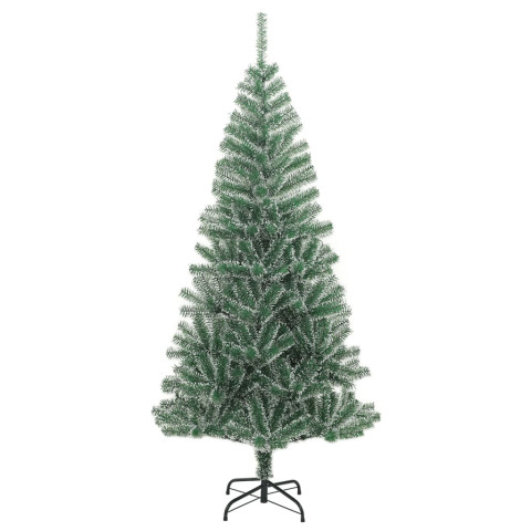 Sapin de Noël artificiel avec neige floquée vert - Hauteur au choix