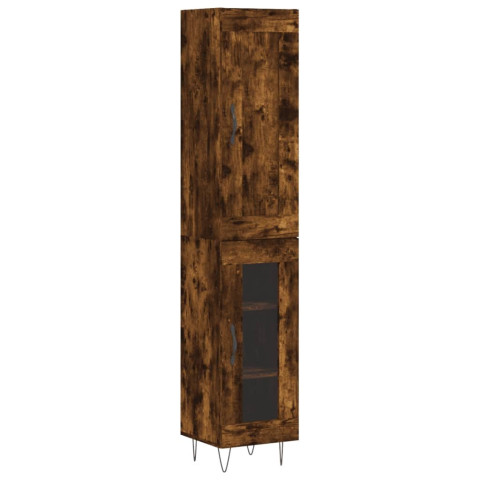 Buffet haut 34,5x34x180 cm bois d'ingénierie - Couleur au choix