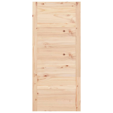 Porte de grange 90x1,8x204,5 cm bois massif de pin