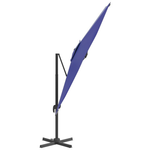 Parasol de jardin cantilever à led 400 x 300 cm - Couleur au choix