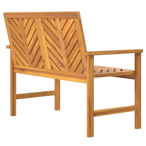 Banc de jardin meuble de patio d'extérieur terrasse 109 x 62,5 x 89 cm bois massif d'acacia 