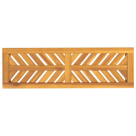 Banc de jardin meuble de patio d'extérieur terrasse 110 x 35 x 45 cm bois massif d'acacia 