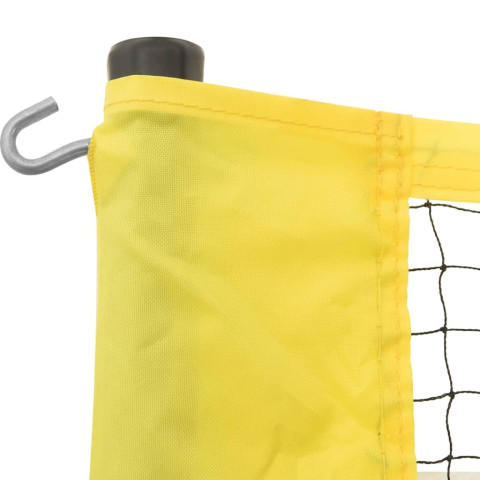 Filet de volley-ball jaune et noir 823x244 cm pe tissu